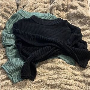 Bundle of 2 Wild Fable Cropped Sweaters